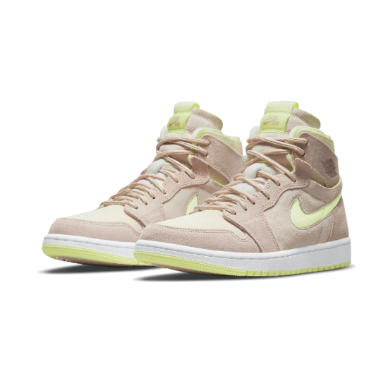 Nike Air Jordan 1 High Zoom Air Cmft Lemon Twist CT0979-200 White/Fossil-Lemon Twist-White