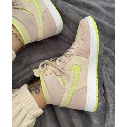 Nike Air Jordan 1 High Zoom Air Cmft Lemon Twist CT0979-200 White/Fossil-Lemon Twist-White 