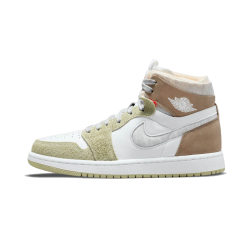 Nike Air Jordan 1 High Zoom Air Cmft Olive Aura CT0979-102 White/Grayheather-Olive/Aura-Khaki