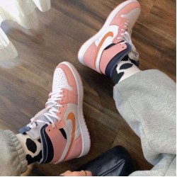 Nike Air Jordan 1 High Zoom Air Cmft Pink Glaze CT0979-601 Pink Glaze/Cactuse Flower-White-Sail 