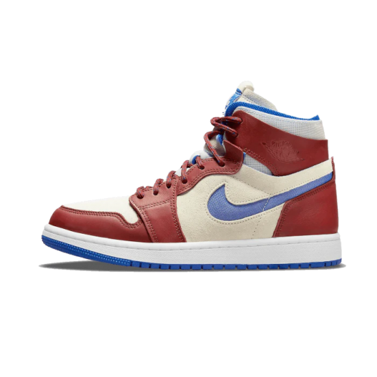 Nike Air Jordan 1 High Zoom Cmft Team Red CT0979-104 Sail/Teamred/Blue/White