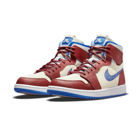 Nike Air Jordan 1 High Zoom Cmft Team Red CT0979-104 Sail/Teamred/Blue/White