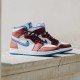 Nike Air Jordan 1 High Zoom Cmft Team Red CT0979-104 Sail/Teamred/Blue/White