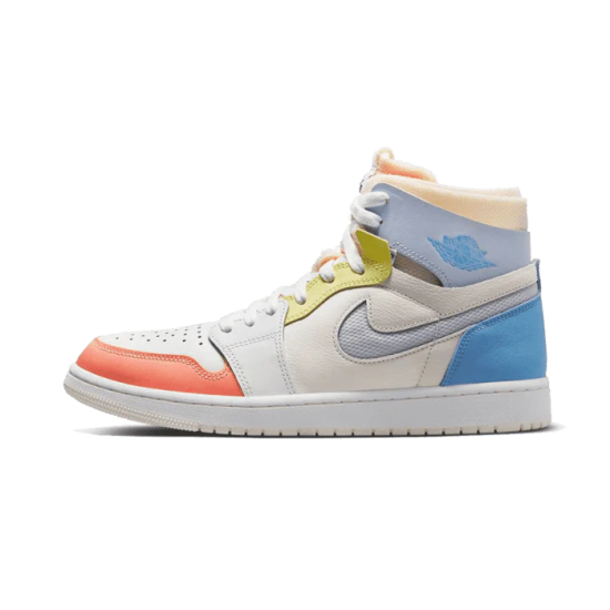 Nike Air Jordan 1 High Zoom Cmft To My First Coach DJ6910-100 Sail/White/Zitron/Psychic Blue