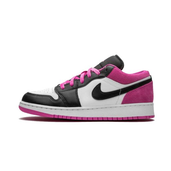 Nike Air Jordan 1 Low Black Active Fuchsia CK3022-005 Black/Black-On Fushsia