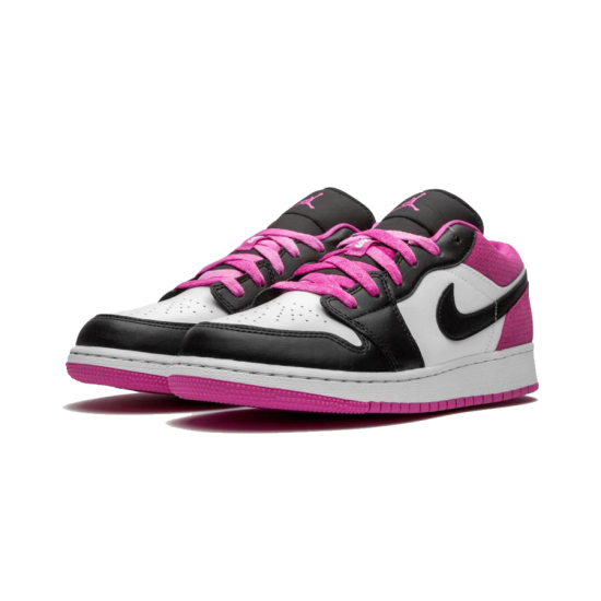 Nike Air Jordan 1 Low Black Active Fuchsia CK3022-005 Black/Black-On Fushsia