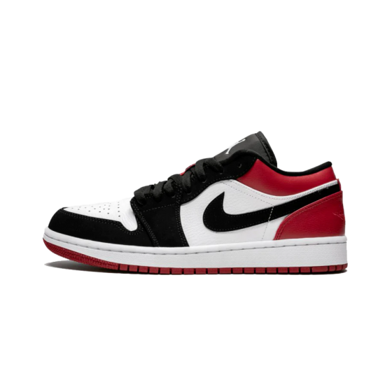 Nike Air Jordan 1 Low Black Toe 553558-116 White/Black-Gymred