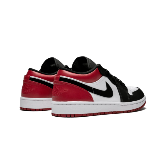 Nike Air Jordan 1 Low Black Toe 553558-116 White/Black-Gymred