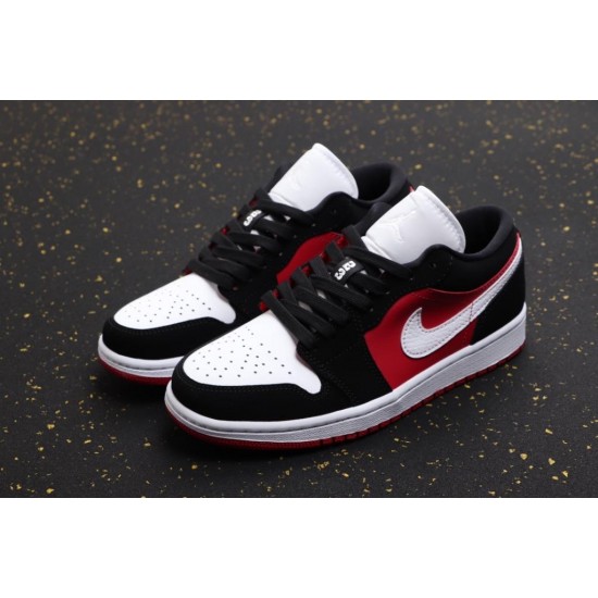 Nike Air Jordan 1 Low Black White Gym Red DC0774-016 Black/White-Gymred