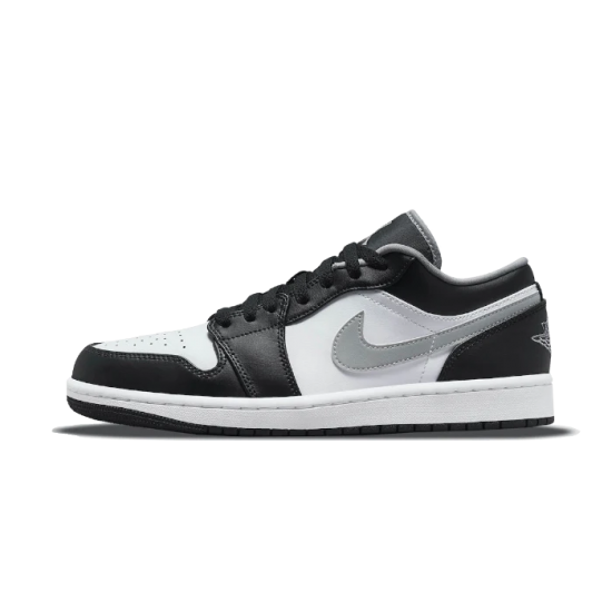 Nike Air Jordan 1 Low Black White Particle Gray 553558-040 Black/Particlegray-White