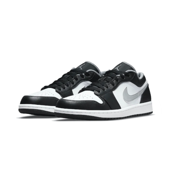 Nike Air Jordan 1 Low Black White Particle Gray 553558-040 Black/Particlegray-White