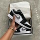 Nike Air Jordan 1 Low Black White Particle Gray 553558-040 Black/Particlegray-White