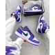 Nike Air Jordan 1 Low Court Purple 553558-500 Black-White/Courtpurple