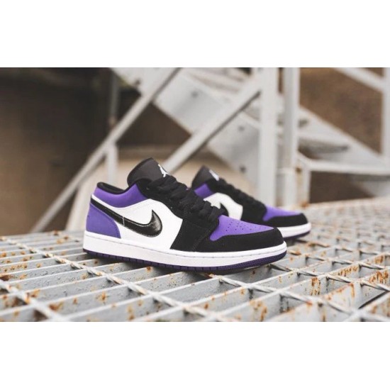 Nike Air Jordan 1 Low Court Purple Black 553560-501/553558-501 Courtpurple/Black-White