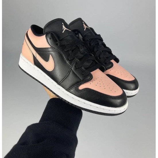 Nike Air Jordan 1 Low Crimson Tint 553558-500 Black-White/Courtpurple