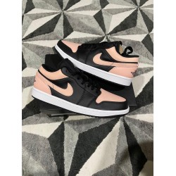 Nike Air Jordan 1 Low Crimson Tint 553558-500 Black-White/Courtpurple