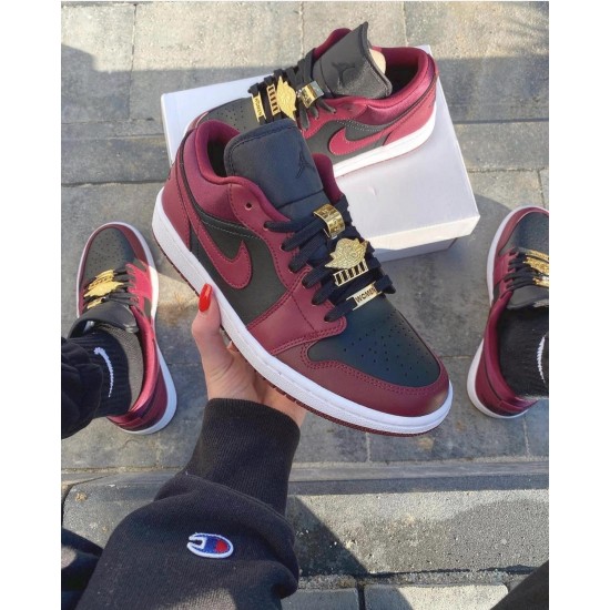 Nike Air Jordan 1 Low Dark Beetroot DB6491-600 Dark-Beetroot/Black-White