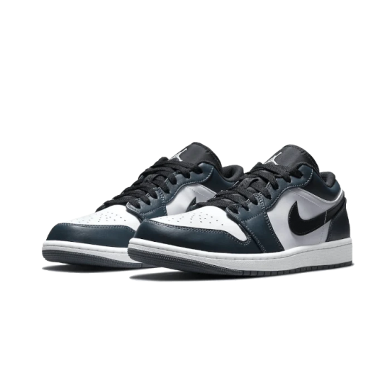 Nike Air Jordan 1 Low Dark Teal 553558-411 White/Dark Teal-Black