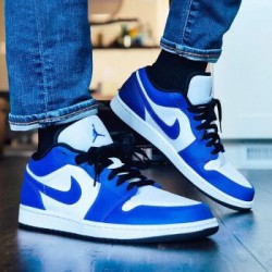 Nike Air Jordan 1 Low Game Royal 553558-124 White/Black-Royalgame