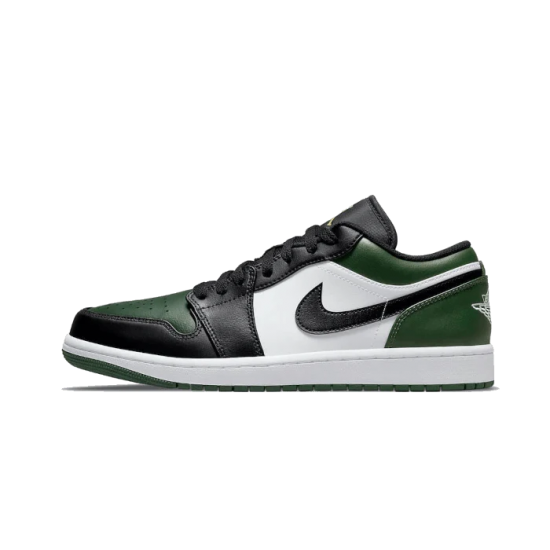 Nike Air Jordan 1 Low Green Toe 553558-371 Noble Green/White/Black/Pollen