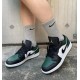 Nike Air Jordan 1 Low Green Toe 553558-371 Noble Green/White/Black/Pollen