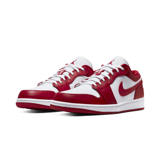 Nike Air Jordan 1 Low Gym Red White 553558-611 Gymred/Gymred-White