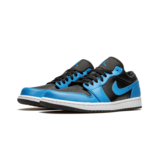 Nike Air Jordan 1 Low Laser Blue Black 553558-410 Laserblue/Black-White