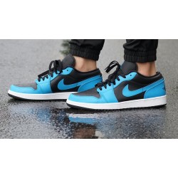 Nike Air Jordan 1 Low Laser Blue Black 553558-410 Laserblue/Black-White