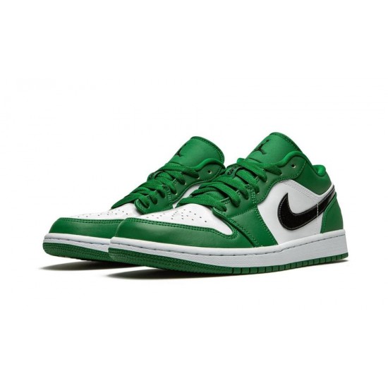 Nike Air Jordan 1 Low Pine Green 553558-30 Pinegreen/Black-White