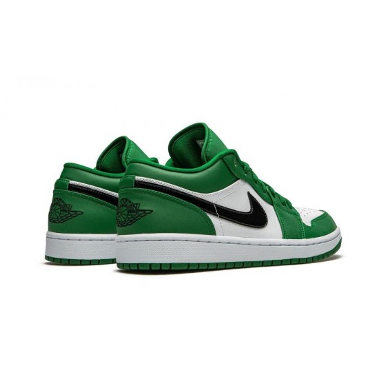 Nike Air Jordan 1 Low Pine Green 553558-30 Pinegreen/Black-White