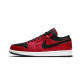 Nike Air Jordan 1 Low Reverse Bred Pebbled Swoosh 553558-605 Gymred/White/Black