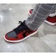 Nike Air Jordan 1 Low Reverse Bred Pebbled Swoosh 553558-605 Gymred/White/Black