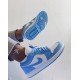 Nike Air Jordan 1 Low Sb Unc CJ7891-401 Dark Powder Blue/Dark Powder Blue-White