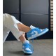 Nike Air Jordan 1 Low Sb Unc CJ7891-401 Dark Powder Blue/Dark Powder Blue-White