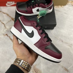 Nike Air Jordan 1 Low Se Dark Beetroot Black Roma Green DM0589-635 Dark Beetroot/Black/Roma Green 