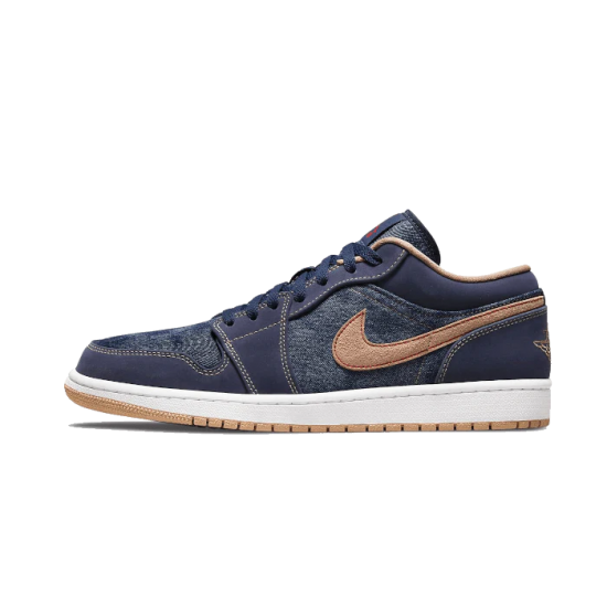 Nike Air Jordan 1 Low Se Denim DH1259-400 Midnightnavy/Universityred/White