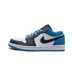 Nike Air Jordan 1 Low Se Laser Blue CK3022-004 Black/Black-Laser Blue-White