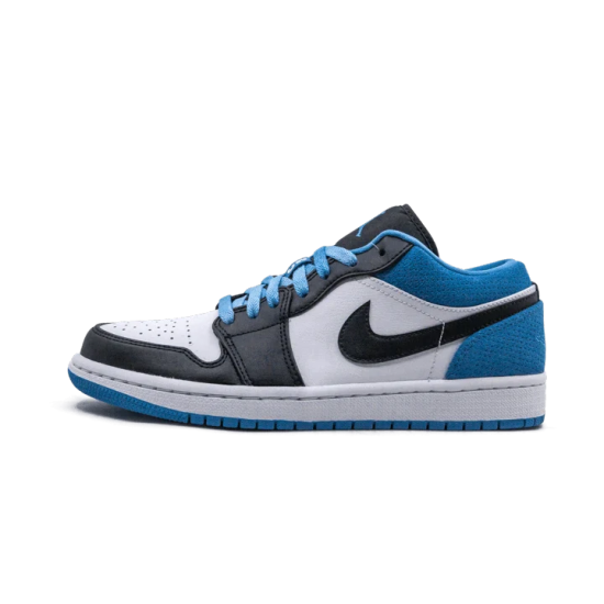 Nike Air Jordan 1 Low Se Laser Blue CK3022-004 Black/Black-Laser Blue-White