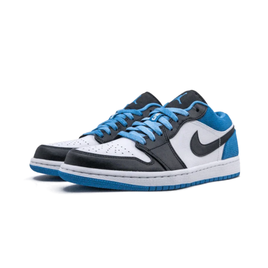 Nike Air Jordan 1 Low Se Laser Blue CK3022-004 Black/Black-Laser Blue-White