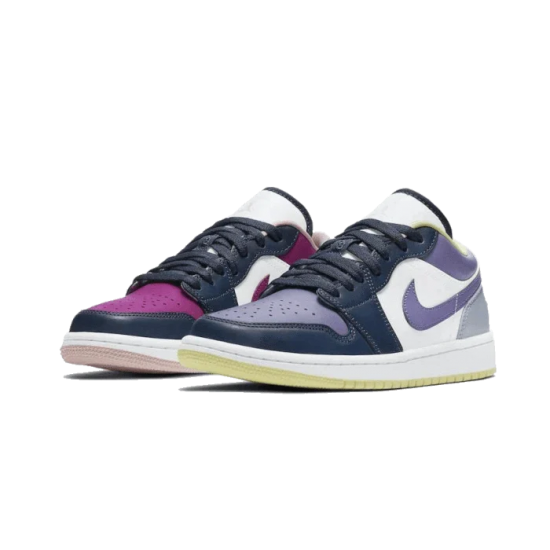 Nike Air Jordan 1 Low Se Purple Magenta DJ4342-400 Cyan Purple/Blue/White