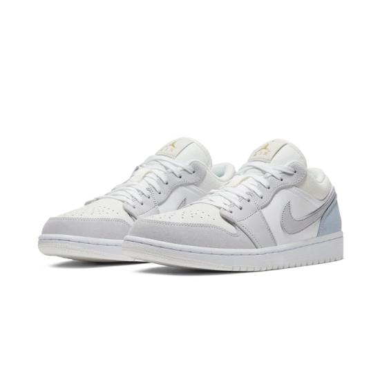 Nike Air Jordan 1 Low Sky Grey Paris CV3043-100 White/Skygray-Footballgray