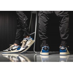 Nike Air Jordan 1 Low Travis Scott Fragment DM7866-140 Sail/Black/Militaryblue