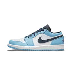 Nike Air Jordan 1 Low Unc (2021) 553558-144 University Blue/White/Navy 