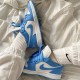 Nike Air Jordan 1 Low Unc AO9944-441 University Blue/University Blue-White