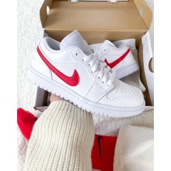 Nike Air Jordan 1 Low White University Red AO9944-161 White/Universityred-White