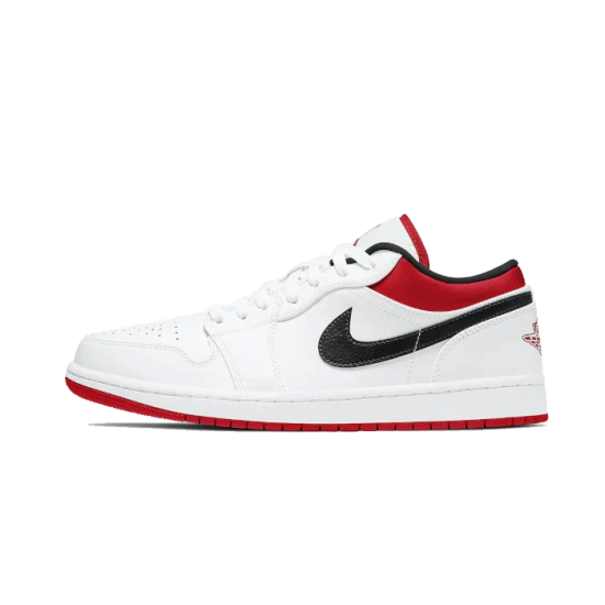 Nike Air Jordan 1 Low White University Red Black 553558-118 White/University Red-Black