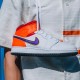 Nike Air Jordan 1 Mid Alternate Multi-Color 554725-128 White/Court Purple-Spirit Teal