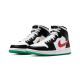 Nike Air Jordan 1 Mid Alternate Swoosh BQ6472-063 Black/University Red-White-Lucid Green