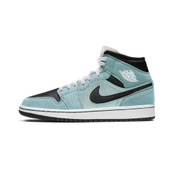 Nike Air Jordan 1 Mid Aqua Blue Tint BQ6472-300 Light Dew/Black-Teal Tint-White 