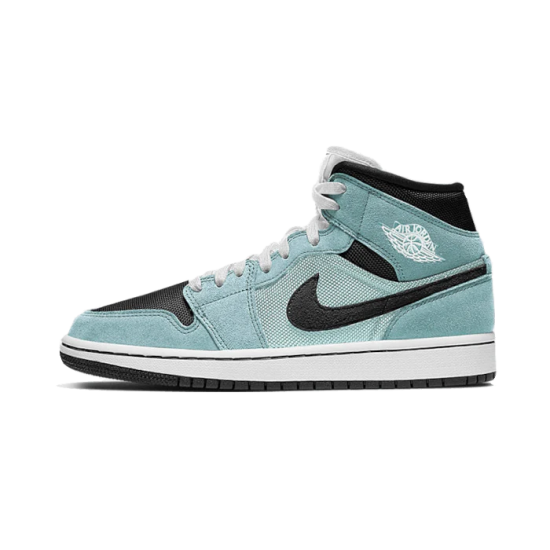 Nike Air Jordan 1 Mid Aqua Blue Tint BQ6472-300 Light Dew/Black-Teal Tint-White